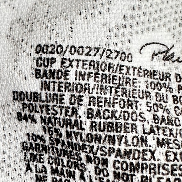 BRA Playtex 40DDD White 2700 No Wire Full Coverage 5 Eye 3444 AF - Picture 6 of 10